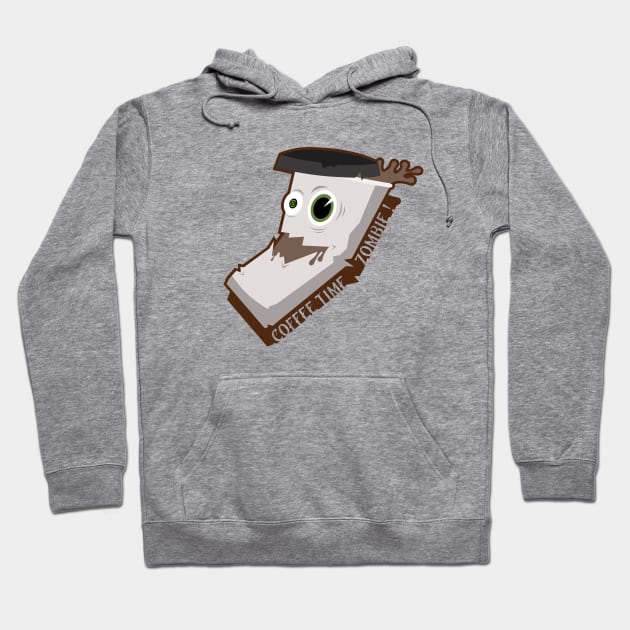 Coffee Time Zombie Hoodie by AngoldArts